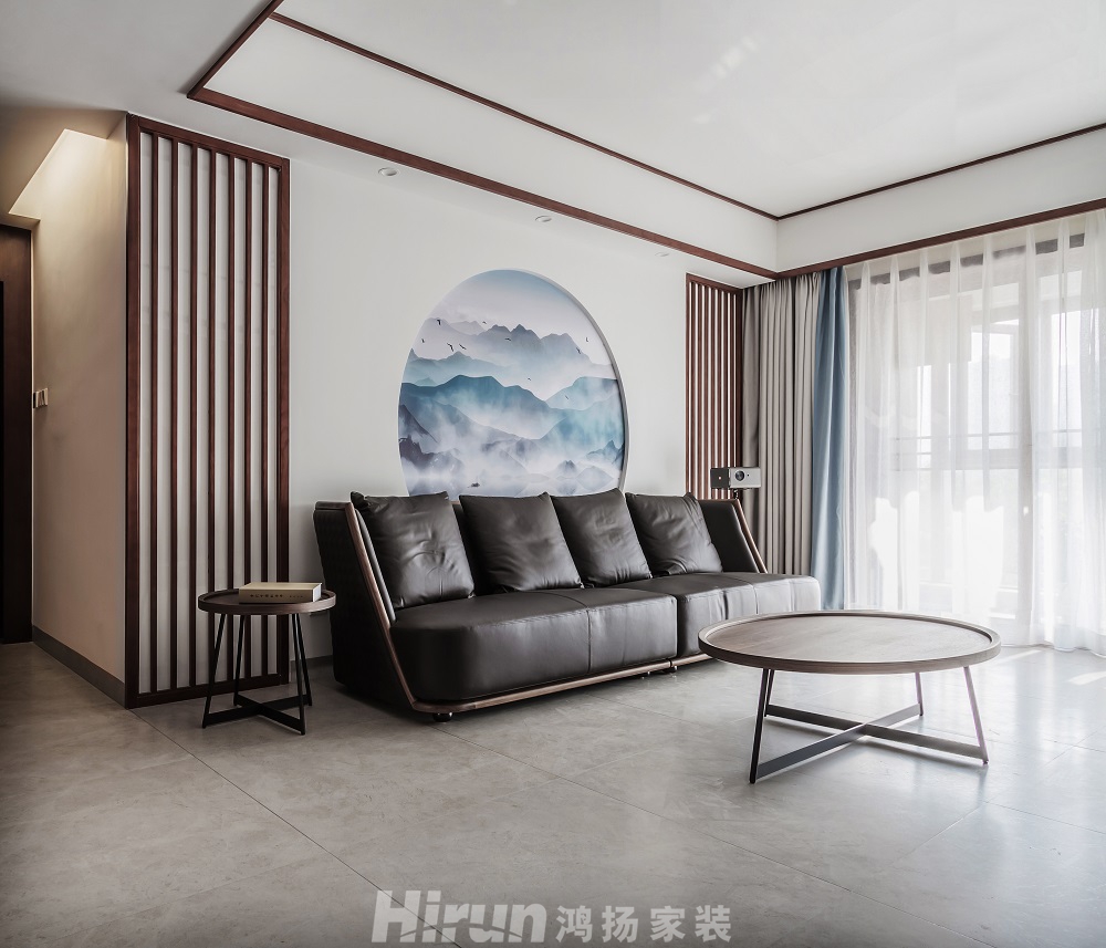 長盛蘭亭151㎡復(fù)合寫意三居室 裝修案例效果圖-3