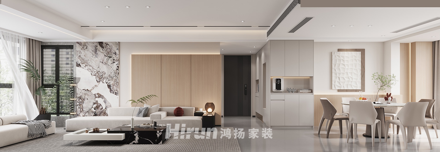 公園悅府136㎡北歐之光三居室 裝修案例效果圖-3