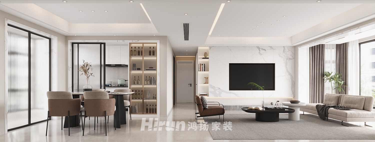 攸州府140㎡北歐之光四居室 裝修案例效果圖-2