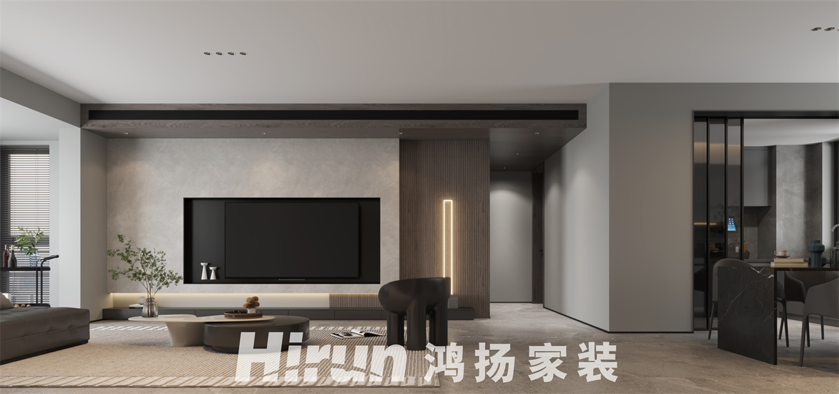 長房星昇公館183㎡雅致現(xiàn)代大平層 裝修案例效果圖-1