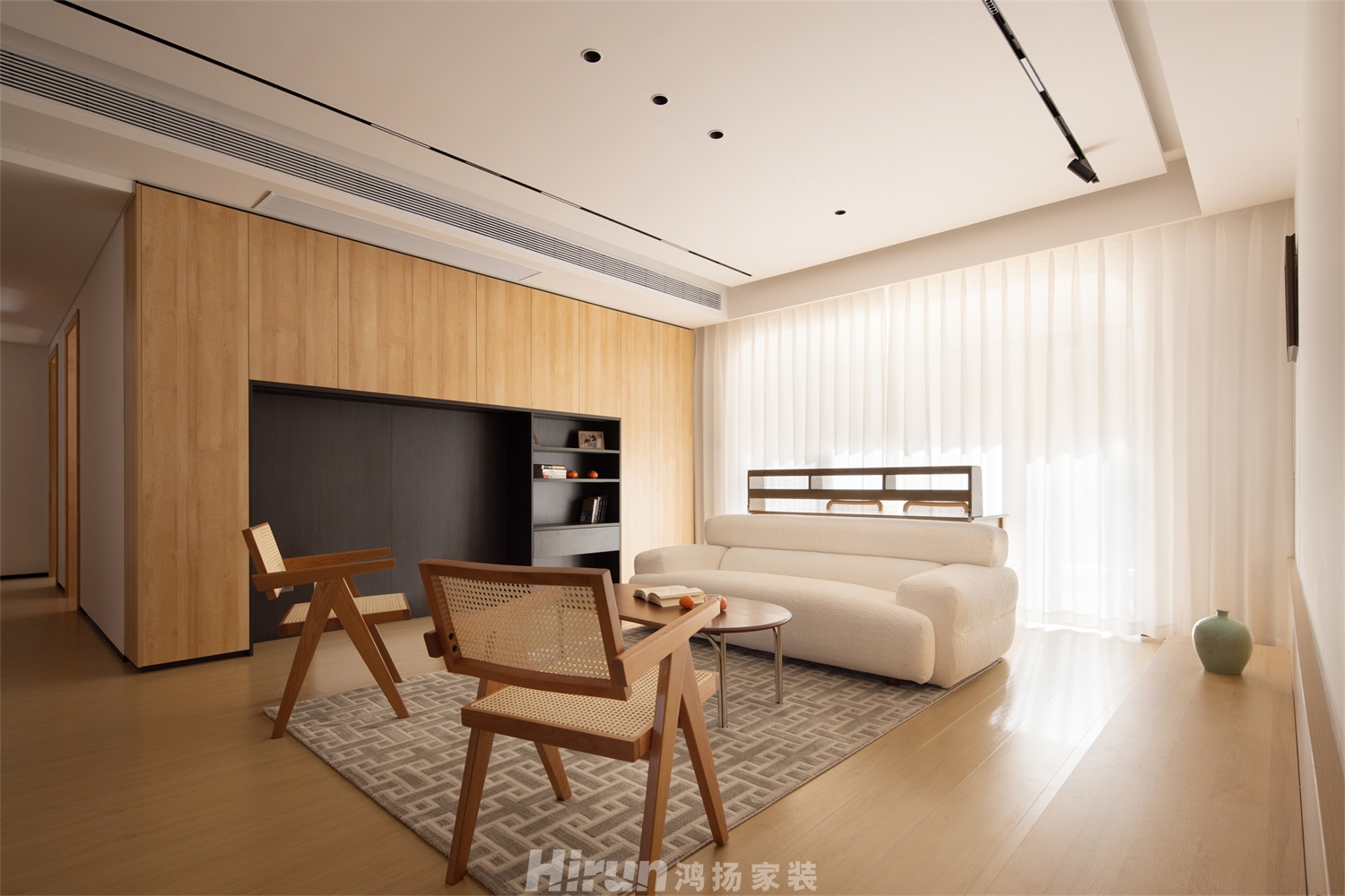 中?！っ废继?hào)196㎡北歐之光大平層 裝修案例實(shí)景圖-6