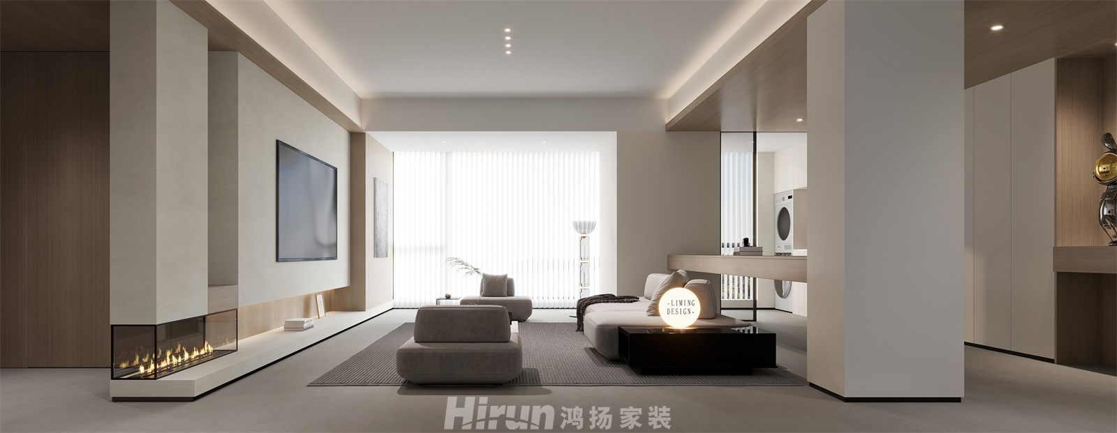 融科東南海180㎡雅致現(xiàn)代四居室 裝修案例效果圖-2