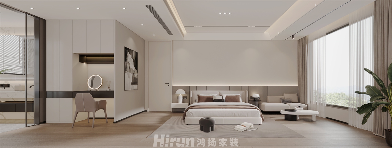 牡丹舸280㎡雅致現(xiàn)代大平層 裝修案例效果圖-2