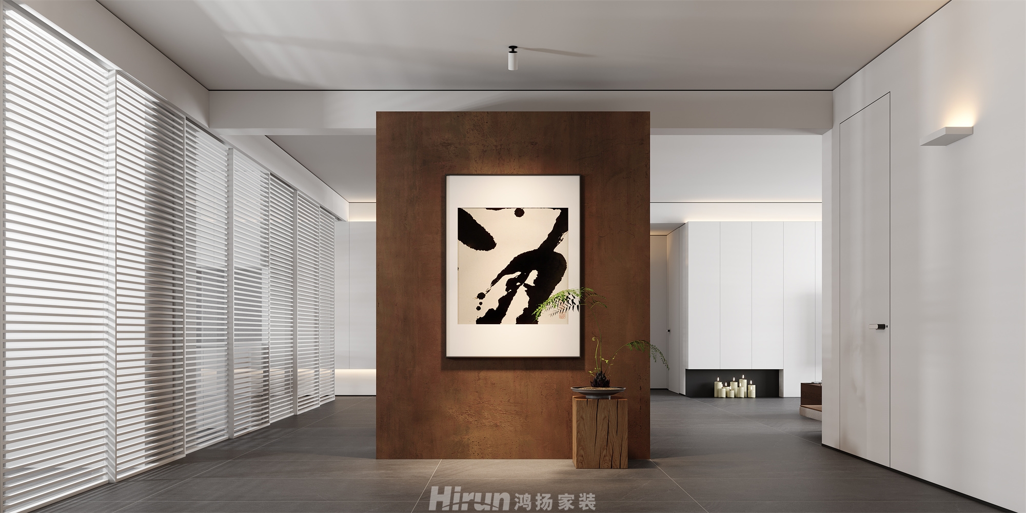 桂語(yǔ)云峯247㎡意境東方大平層 裝修案例效果圖-1