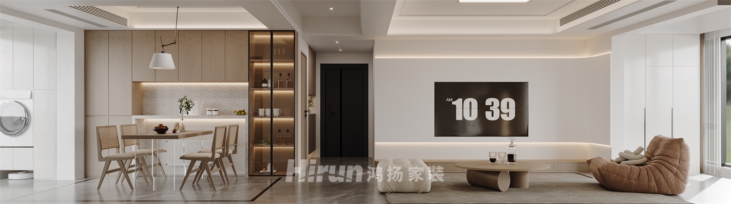 綠地V島150㎡北歐之光四居室 裝修案例效果圖-2