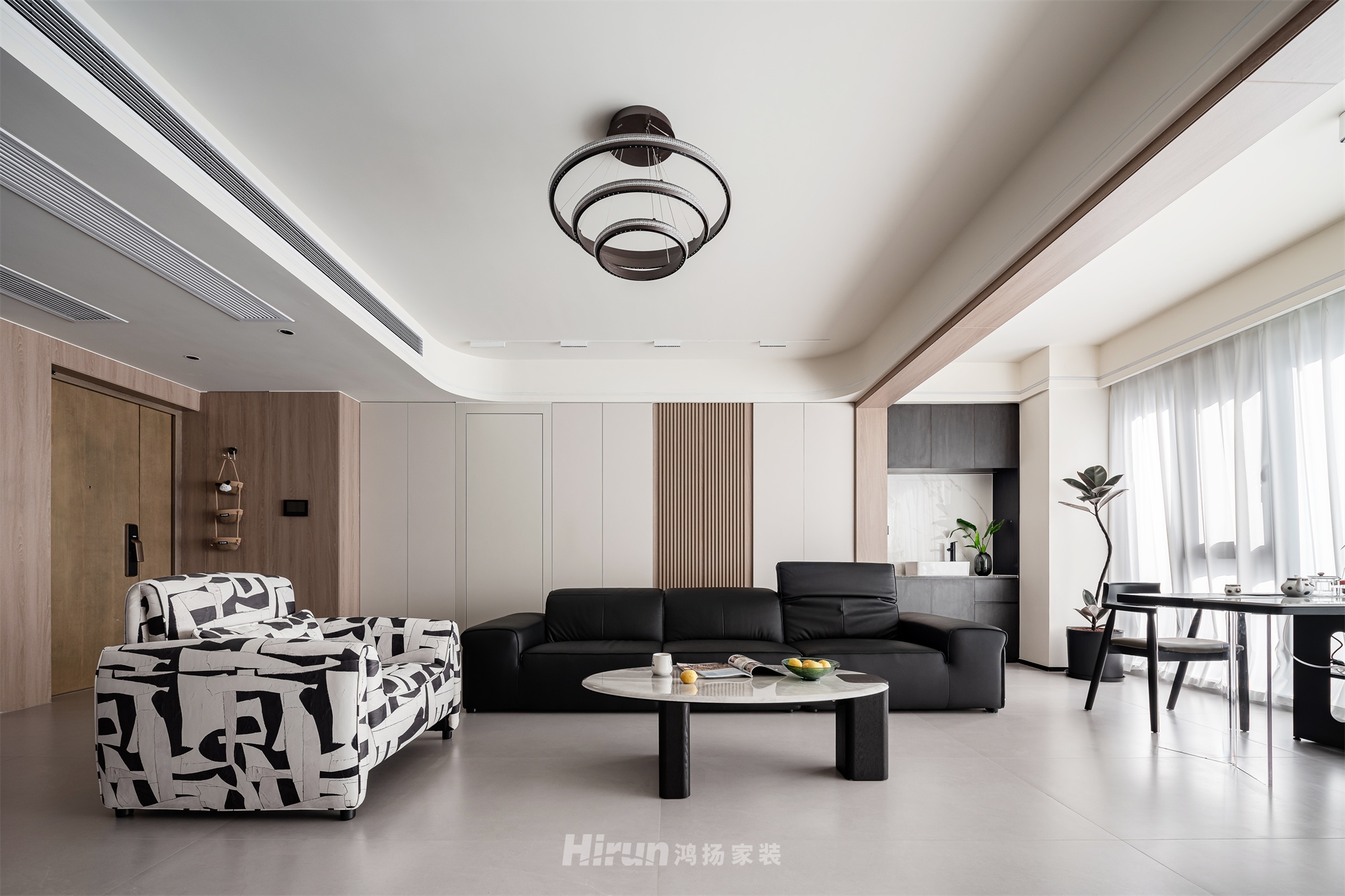 建發(fā)央著135㎡新裝飾主義四居室 裝修案例實(shí)景圖-8