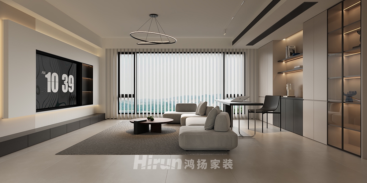 建發(fā)央著115㎡雅致現(xiàn)代三居室 裝修案例效果圖-9