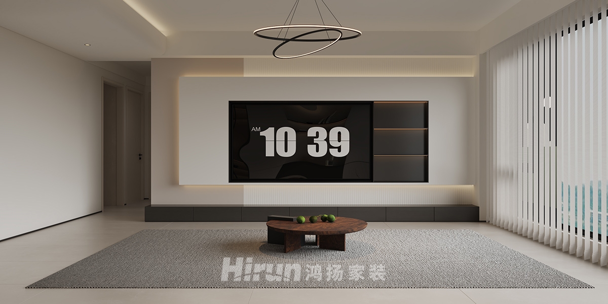 建發(fā)央著115㎡雅致現(xiàn)代三居室 裝修案例效果圖-5