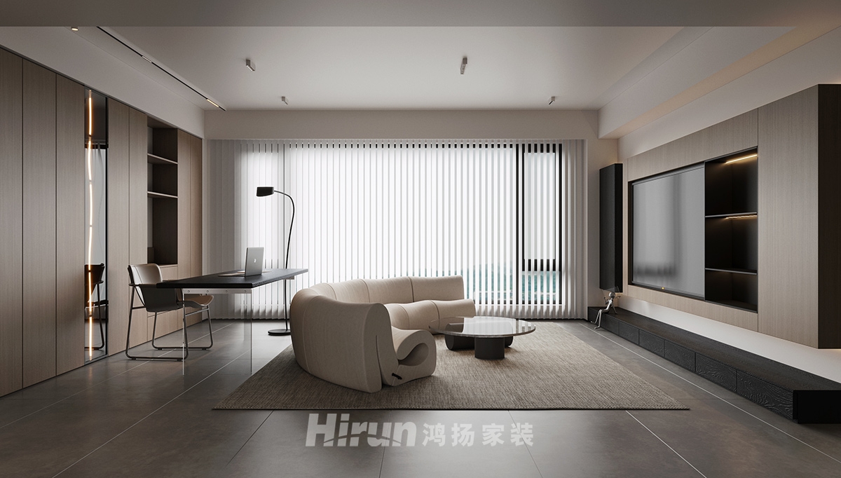 建發(fā)央著143㎡雅致現(xiàn)代四居室 裝修案例效果圖-4