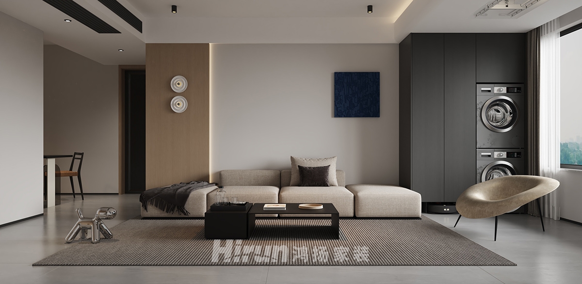 都市蘭亭140㎡雅致現(xiàn)代四居室 裝修案例效果圖-9