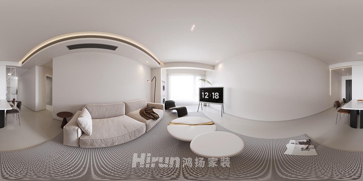 津橋華府114㎡北歐之光三居室 裝修案例效果圖-4