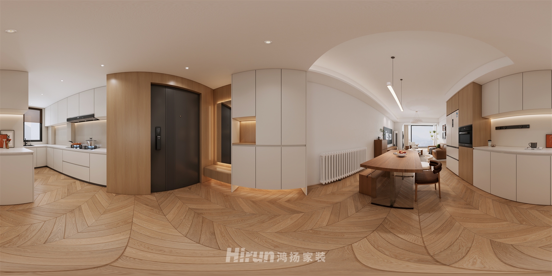 億都隨園136㎡北歐之光四居室 裝修案例效果圖-6