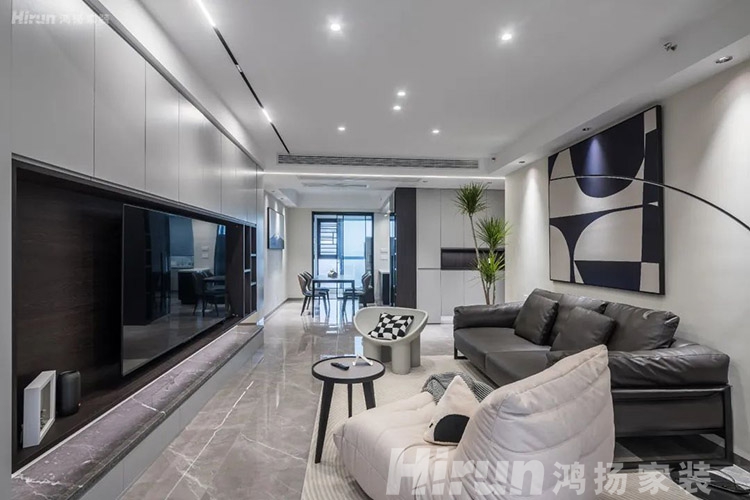 130㎡雅致空間，重點突出收納+優(yōu)化裝飾，質(zhì)享灰調(diào)美學(xué)生活