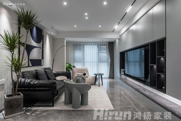 130㎡雅致空間，重點突出收納+優(yōu)化裝飾，質(zhì)享灰調(diào)美學(xué)生活